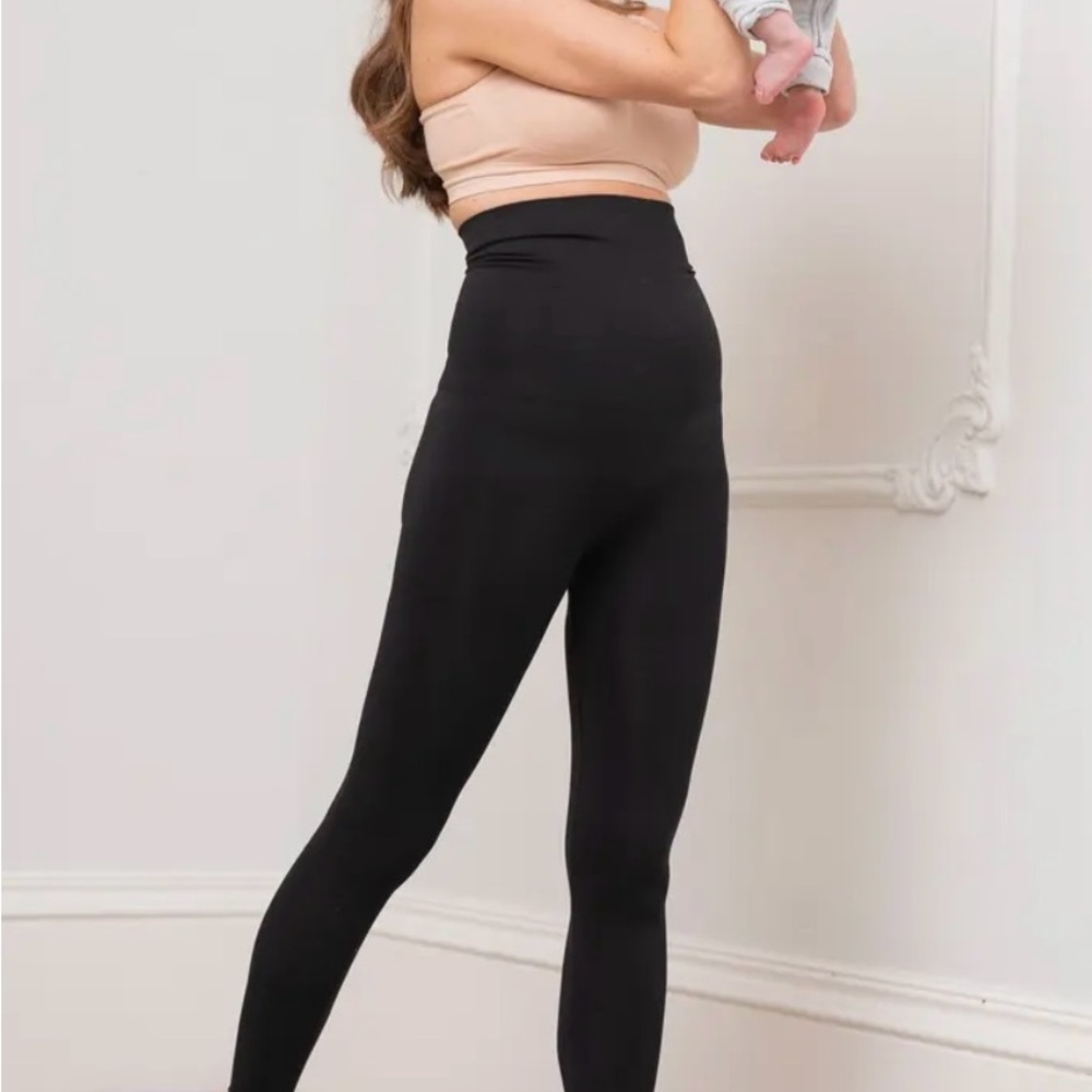 SERAPHINE Postpartum Shaping/Support Ultra High-Rise Leggings - Black - Large